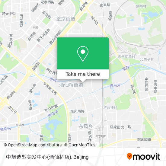 中旭造型美发中心(酒仙桥店) map