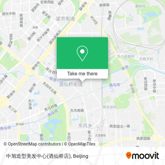 中旭造型美发中心(酒仙桥店) map