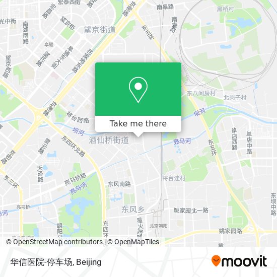 华信医院-停车场 map