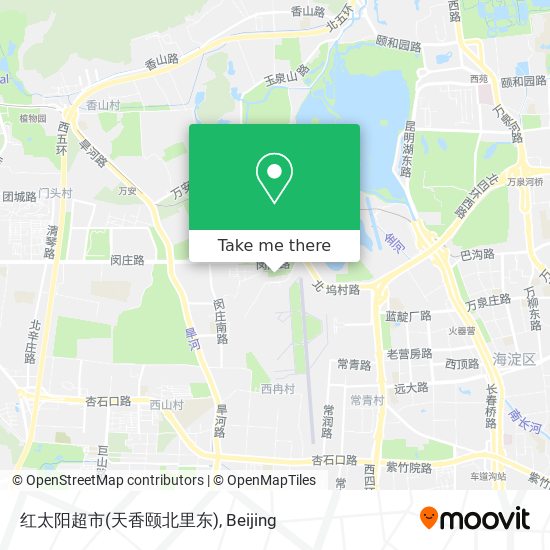 红太阳超市(天香颐北里东) map