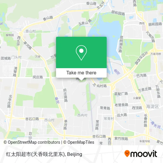 红太阳超市(天香颐北里东) map