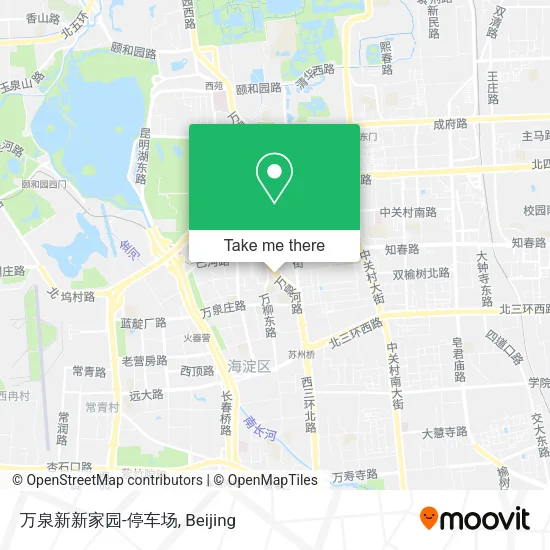 万泉新新家园-停车场 map