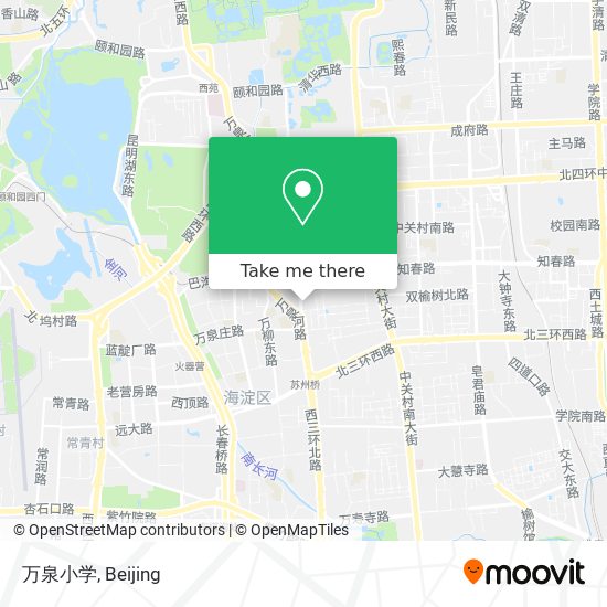 万泉小学 map