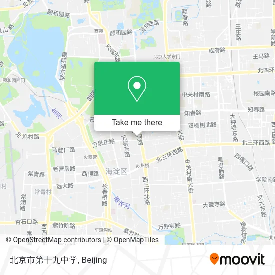 北京市第十九中学 map