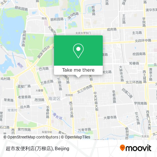超市发便利店(万柳店) map