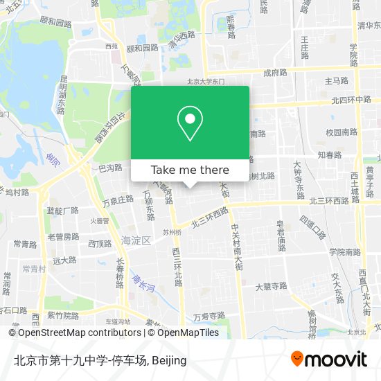 北京市第十九中学-停车场 map