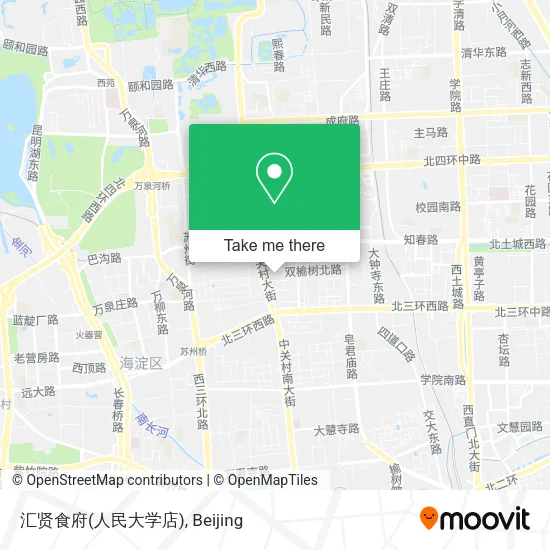 汇贤食府(人民大学店) map