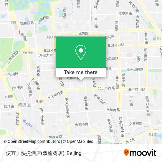 便宜居快捷酒店(双榆树店) map