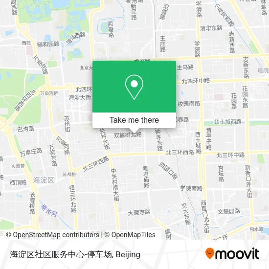海淀区社区服务中心-停车场 map