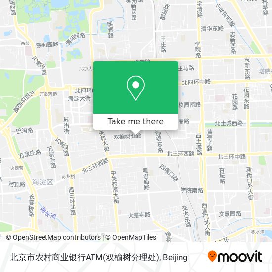 北京市农村商业银行ATM(双榆树分理处) map