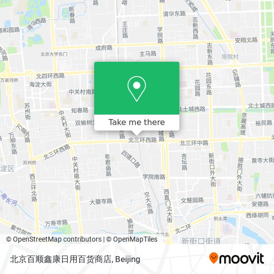 北京百顺鑫康日用百货商店 map