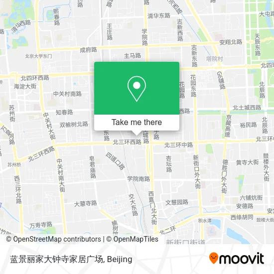 蓝景丽家大钟寺家居广场 map