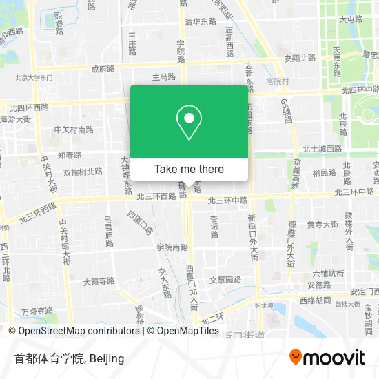 首都体育学院 map
