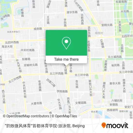 “韵致微风体育”首都体育学院-游泳馆 map