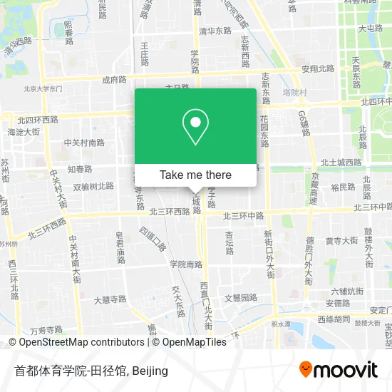 首都体育学院-田径馆 map