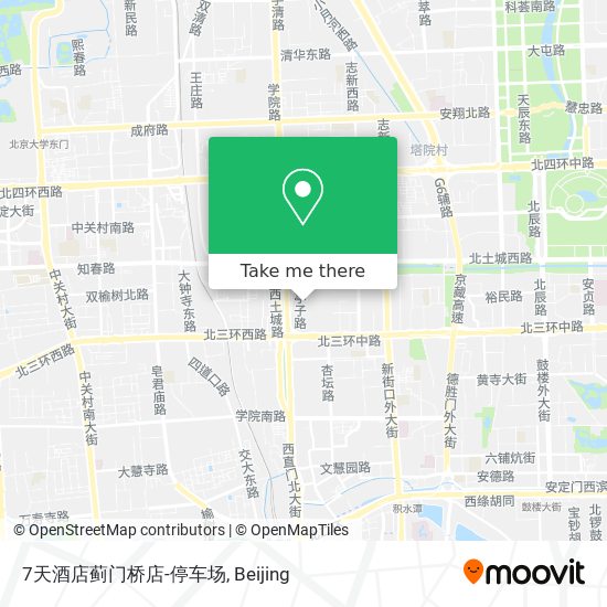 7天酒店蓟门桥店-停车场 map
