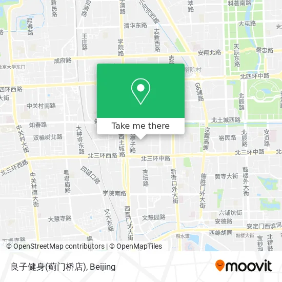 良子健身(蓟门桥店) map