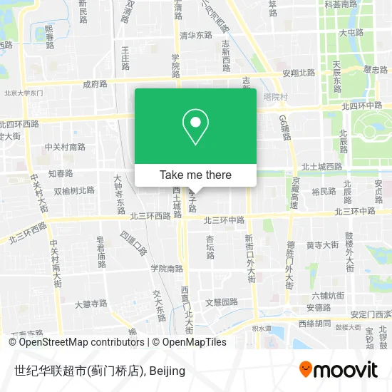 世纪华联超市(蓟门桥店) map
