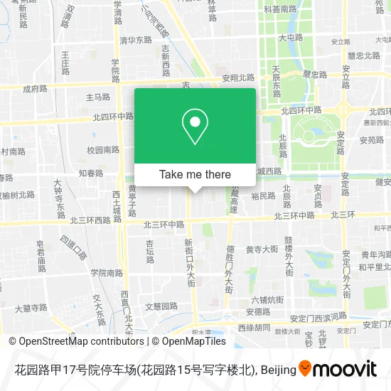 花园路甲17号院停车场(花园路15号写字楼北) map