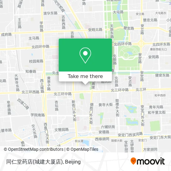 同仁堂药店(城建大厦店) map