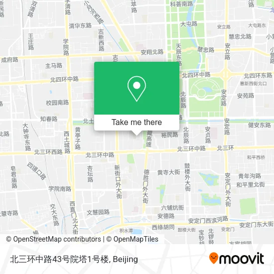 北三环中路43号院塔1号楼 map