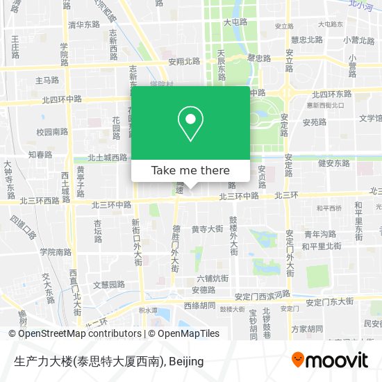 生产力大楼(泰思特大厦西南) map