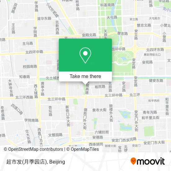 超市发(月季园店) map