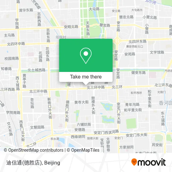 迪信通(德胜店) map