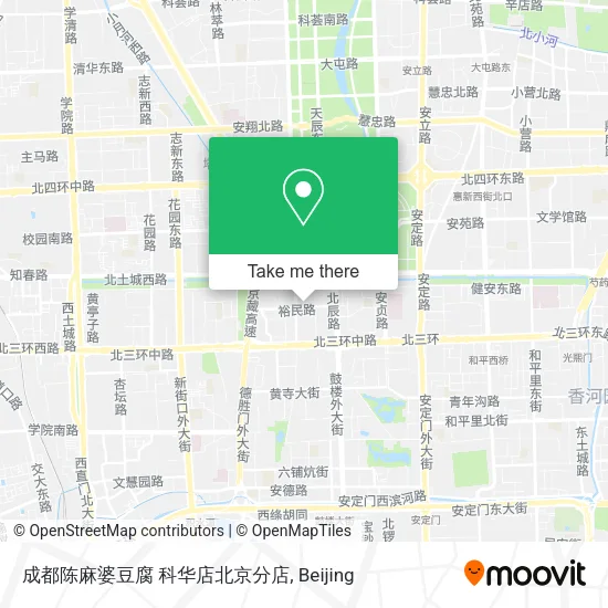 成都陈麻婆豆腐 科华店北京分店 map