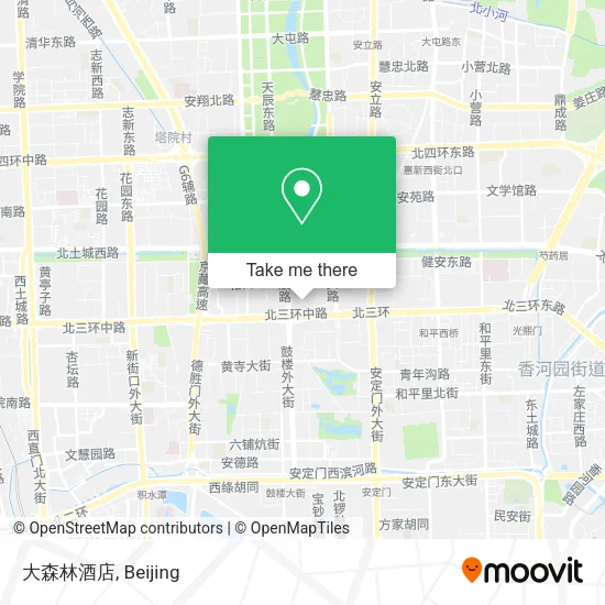 大森林酒店 map