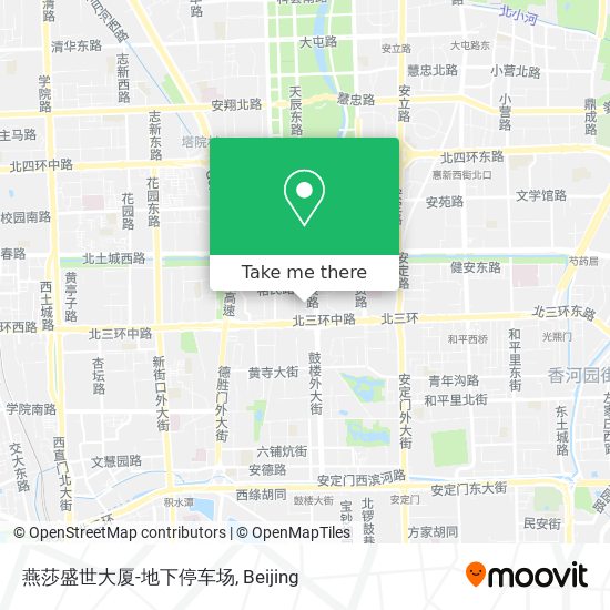 燕莎盛世大厦-地下停车场 map