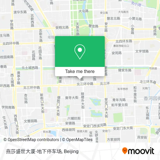 燕莎盛世大厦-地下停车场 map