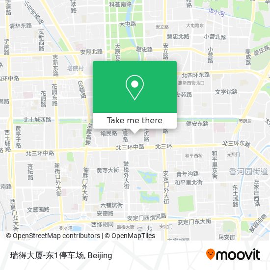 瑞得大厦-东1停车场 map