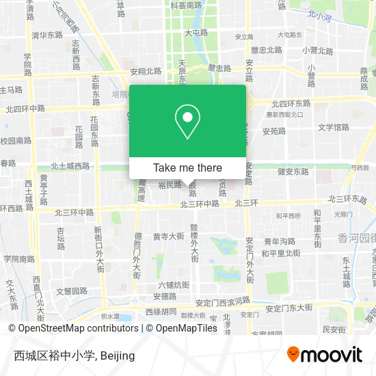 西城区裕中小学 map