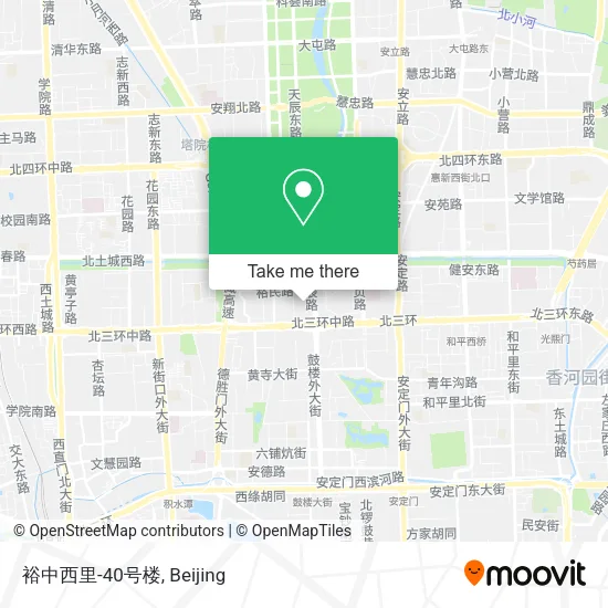 裕中西里-40号楼 map