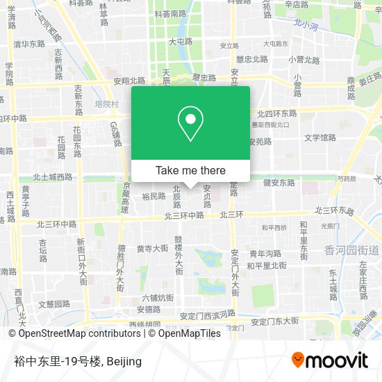 裕中东里-19号楼 map
