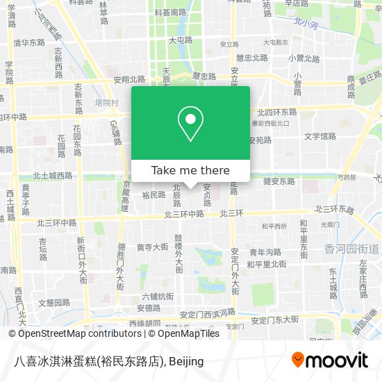 八喜冰淇淋蛋糕(裕民东路店) map