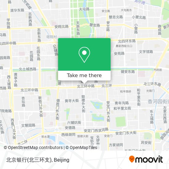 北京银行(北三环支) map