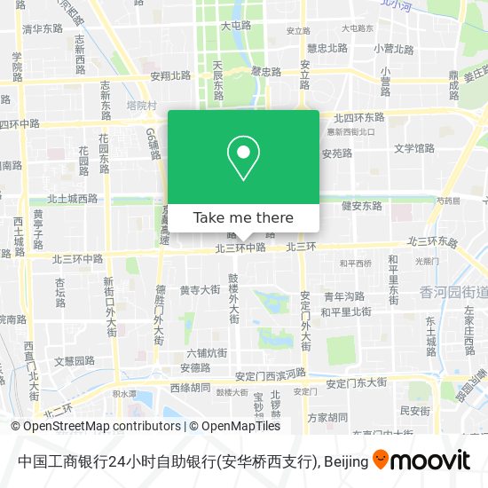 中国工商银行24小时自助银行(安华桥西支行) map