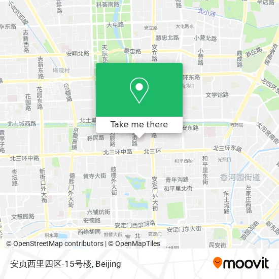 安贞西里四区-15号楼 map