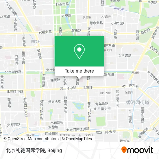 北京礼德国际学院 map