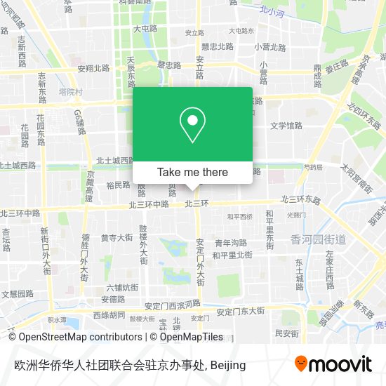 欧洲华侨华人社团联合会驻京办事处 map