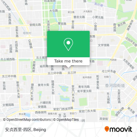 安贞西里-四区 map