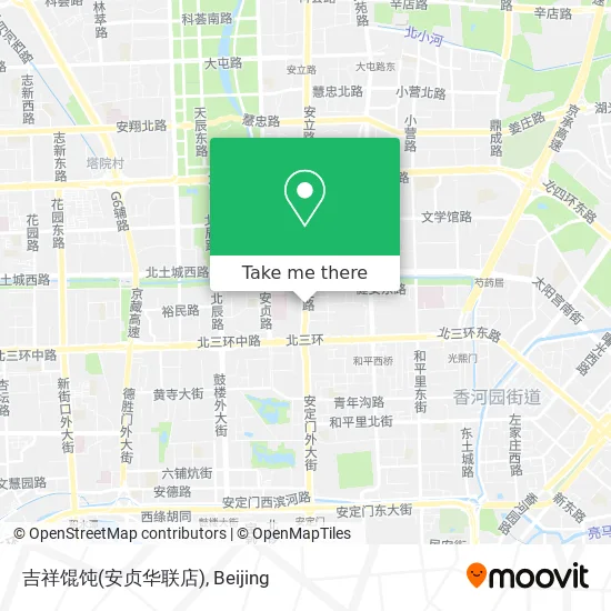 吉祥馄饨(安贞华联店) map