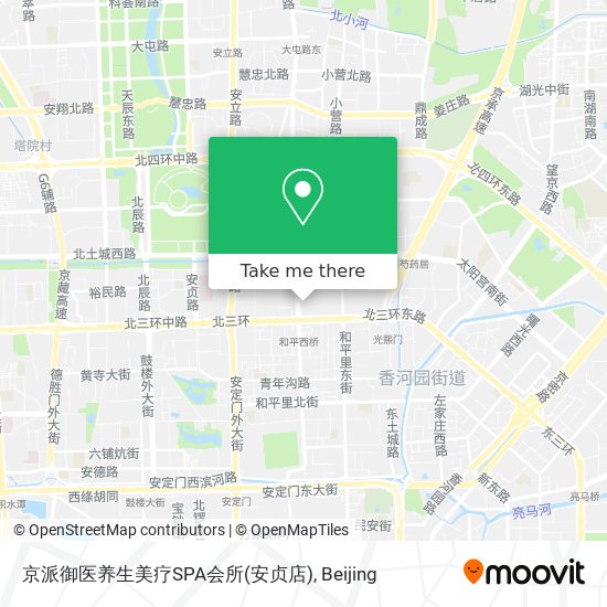 京派御医养生美疗SPA会所(安贞店) map
