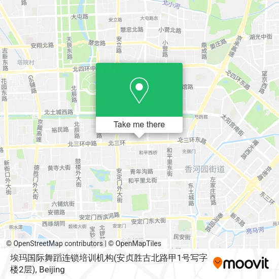 埃玛国际舞蹈连锁培训机构(安贞胜古北路甲1号写字楼2层) map