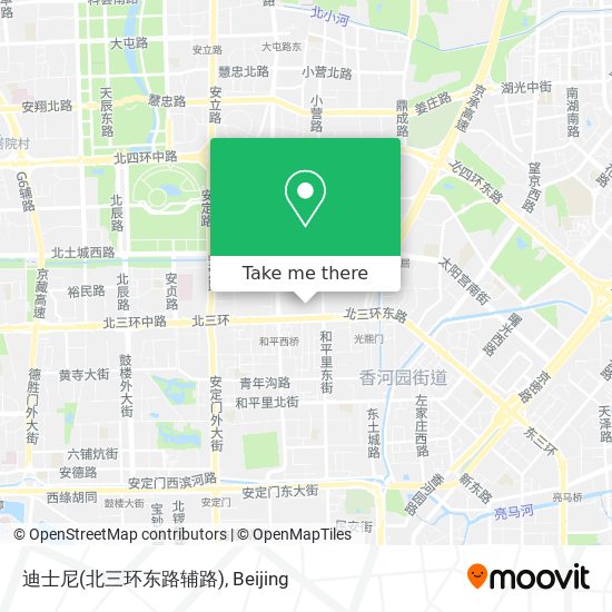 迪士尼(北三环东路辅路) map