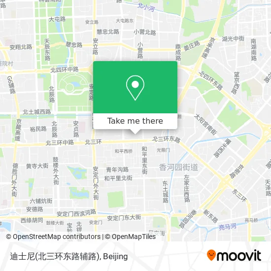 迪士尼(北三环东路辅路) map
