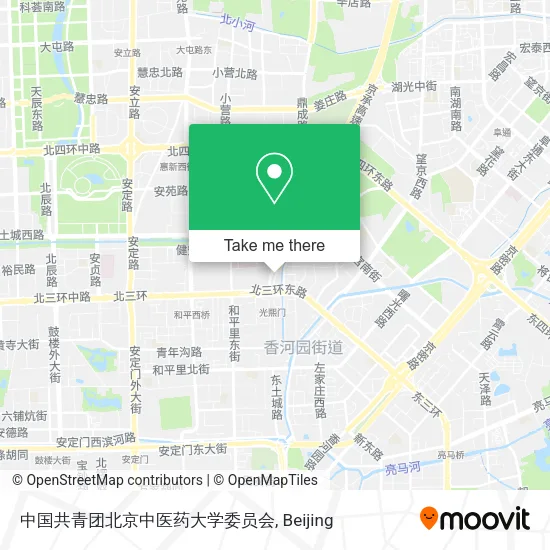 中国共青团北京中医药大学委员会 map