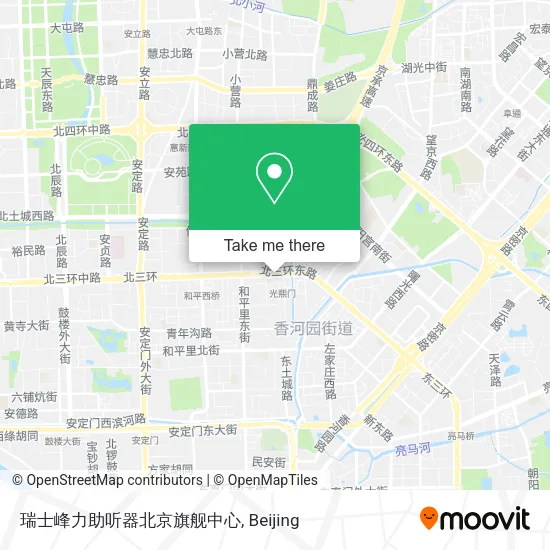 瑞士峰力助听器北京旗舰中心 map